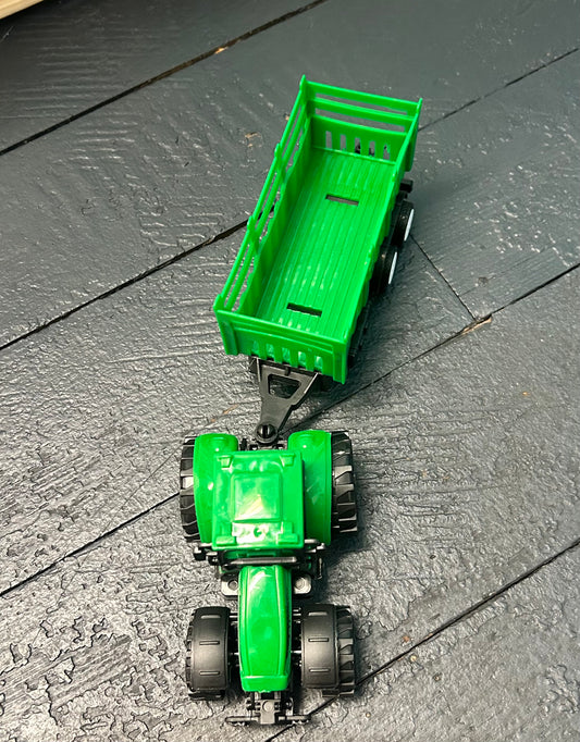 Tractor With Toy Trailer