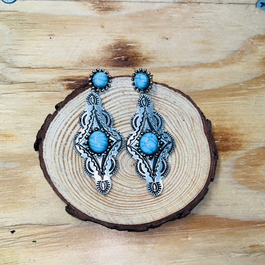 Bohemian teardrop earrings