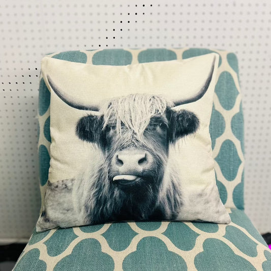 Molly Moo Throw Pillow