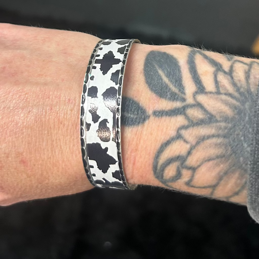Cow Print Cuff Bracelet