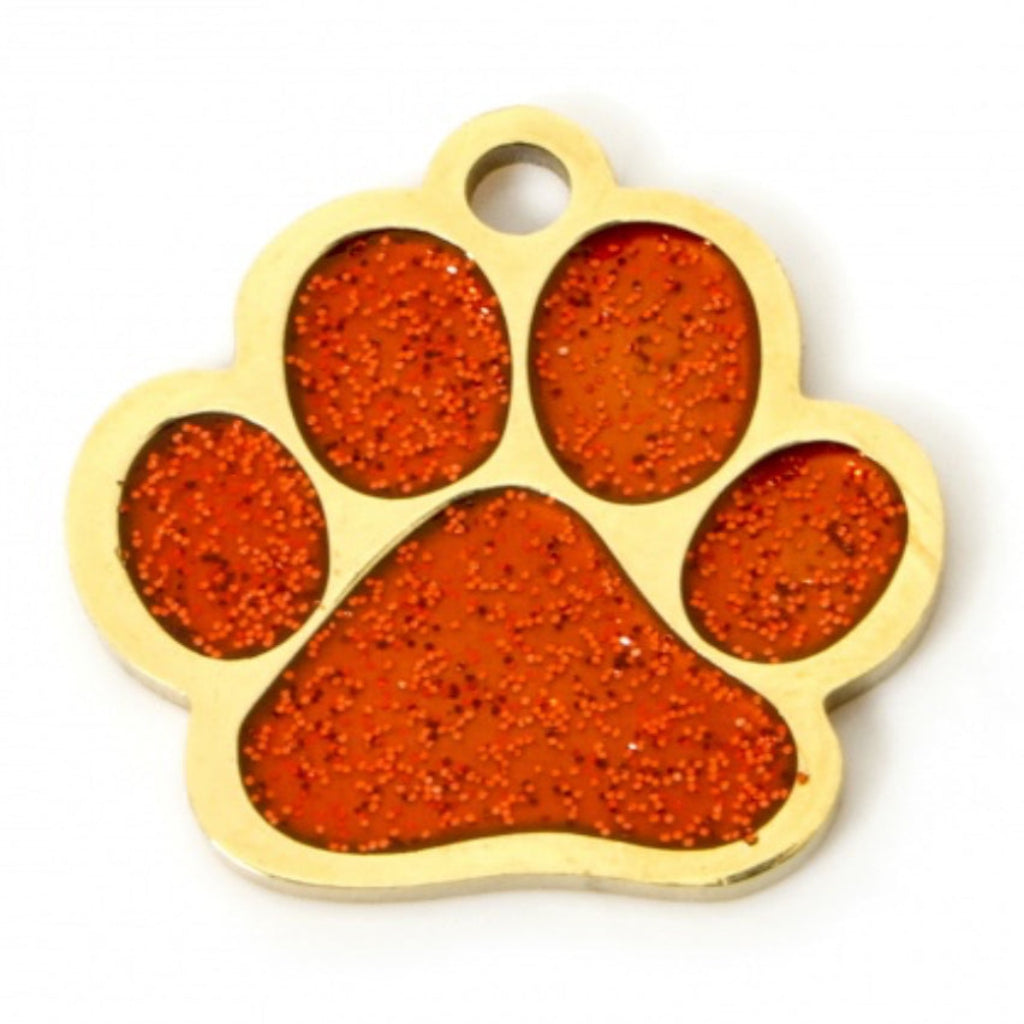 Red Paw Print Charm