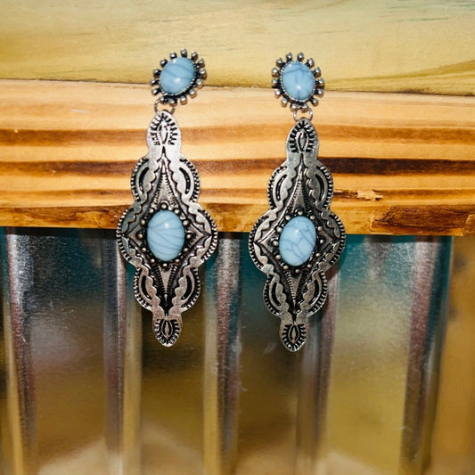 Bohemian teardrop earrings
