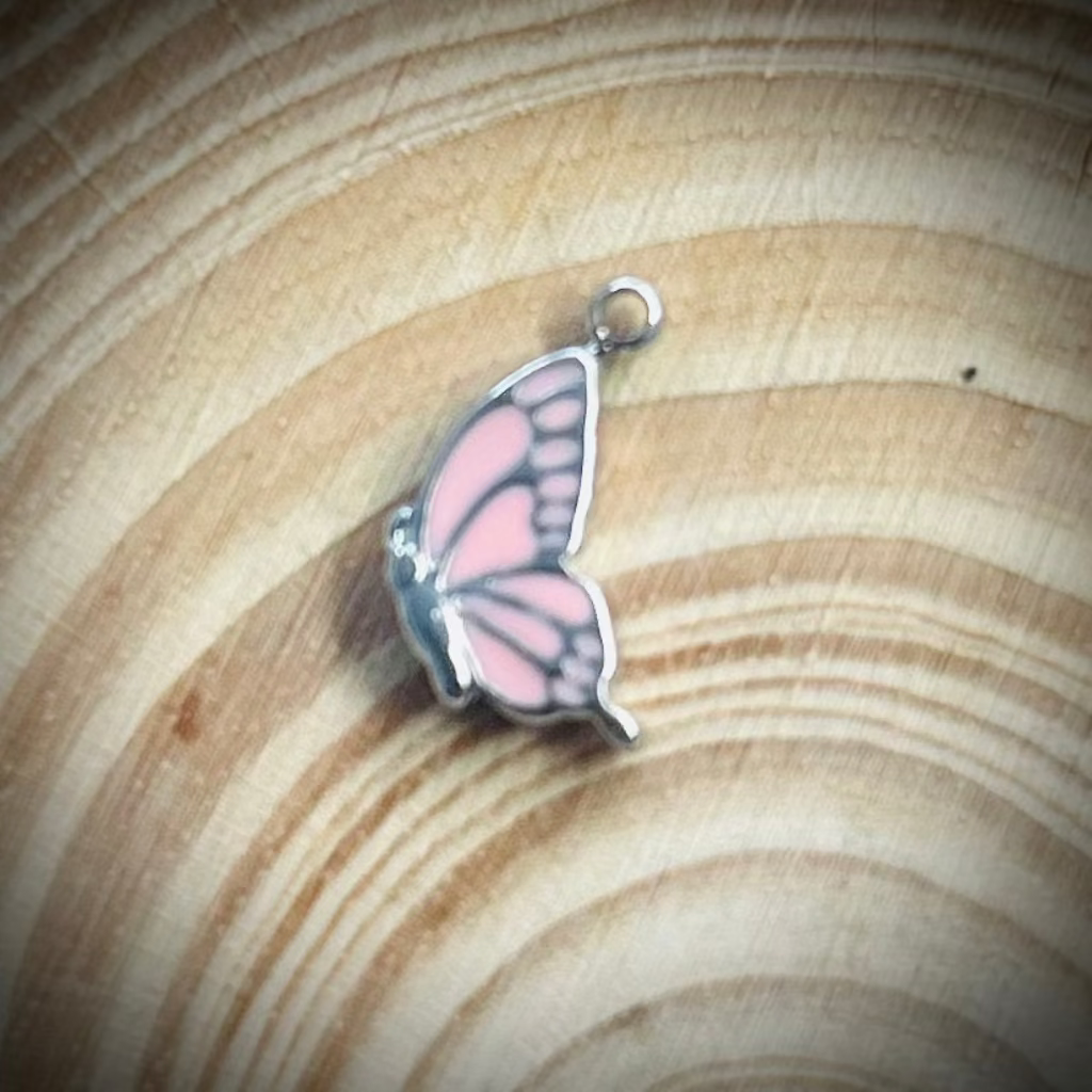 Light Pink Butterfly Charm