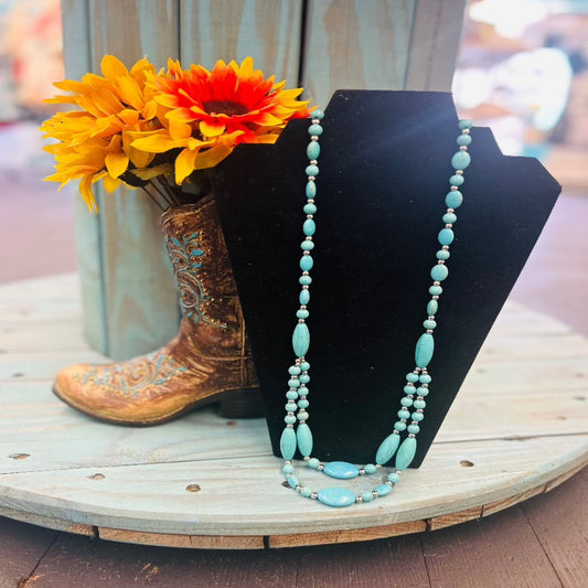 Turquoise Bead Necklace