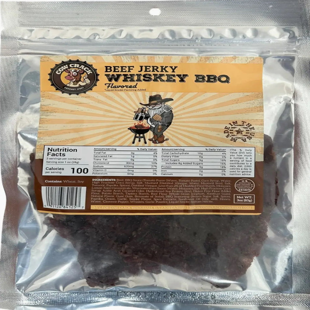 Beef Jerky Whiskey BBQ