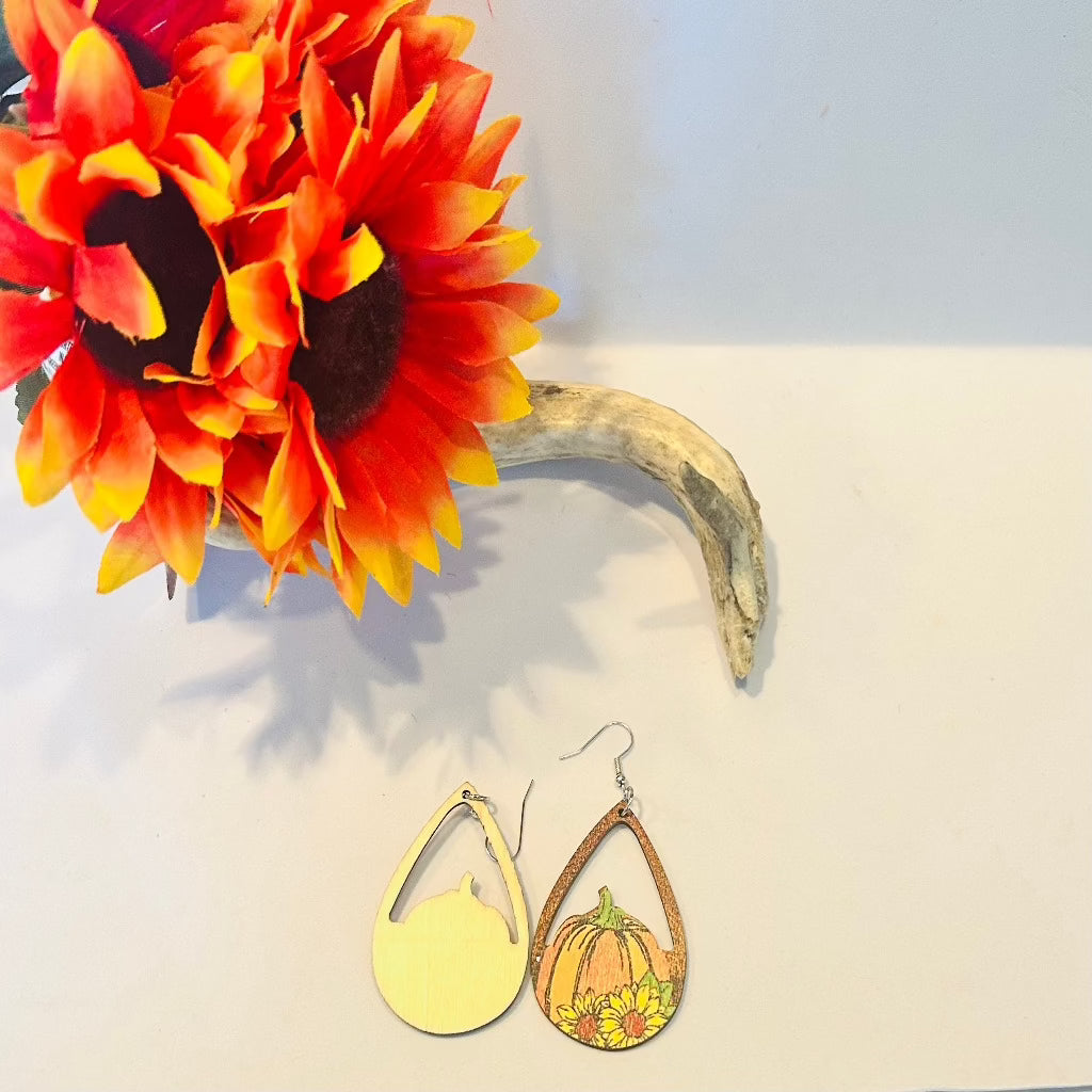 Harvest Pumpkin Earring
