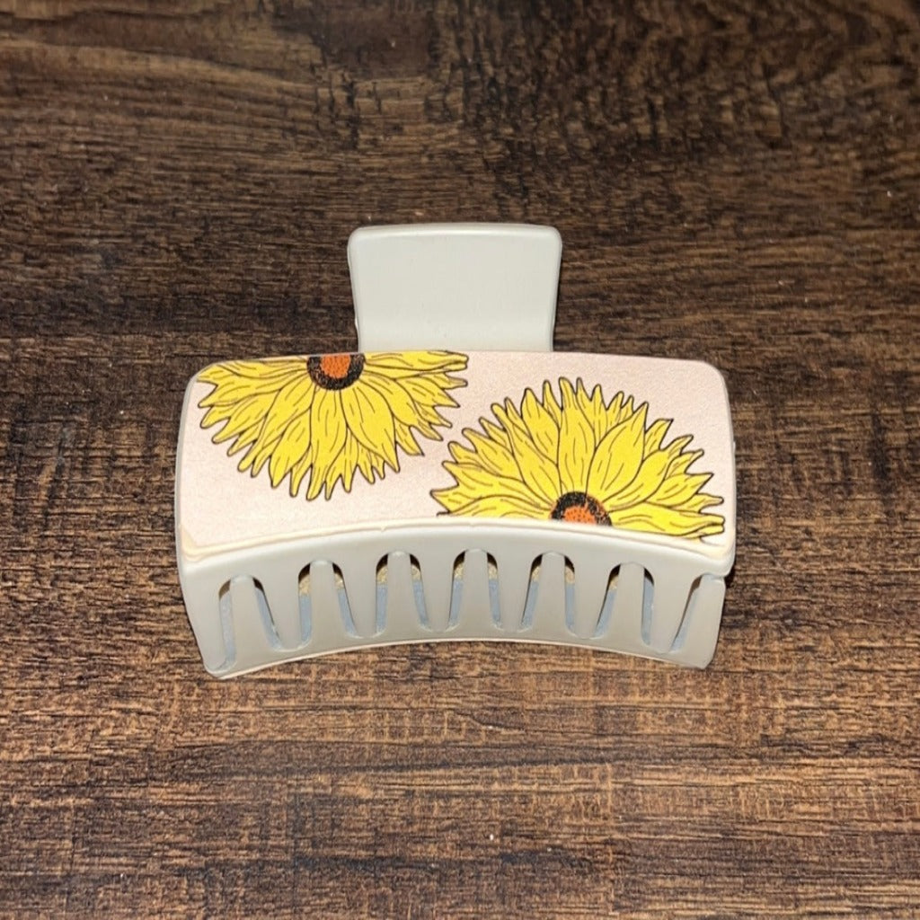 Sunflower Hair Claw