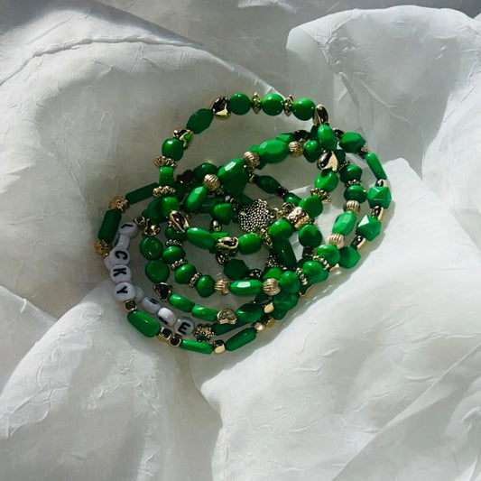 Green Stretch Bracelets