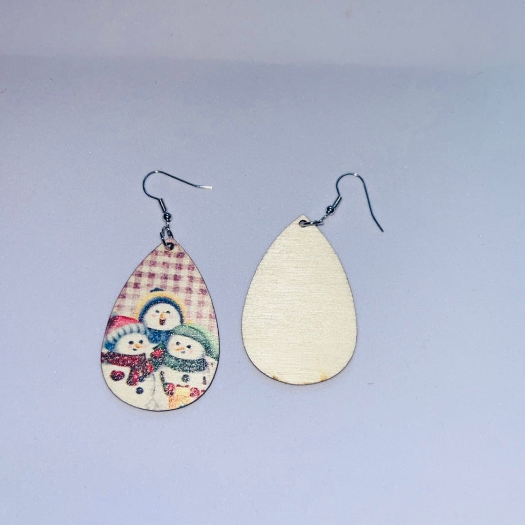 Snowman Earrings