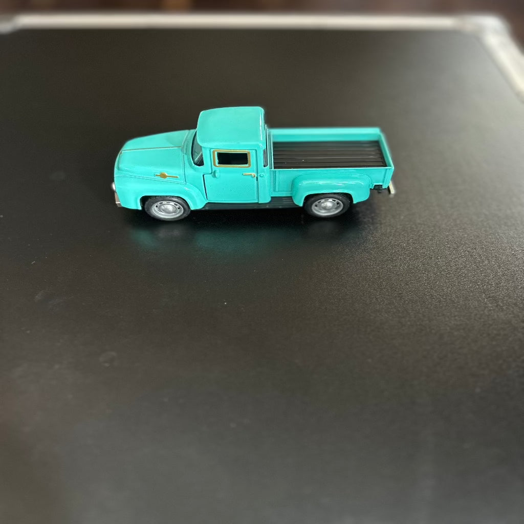Turquoise Metal Truck