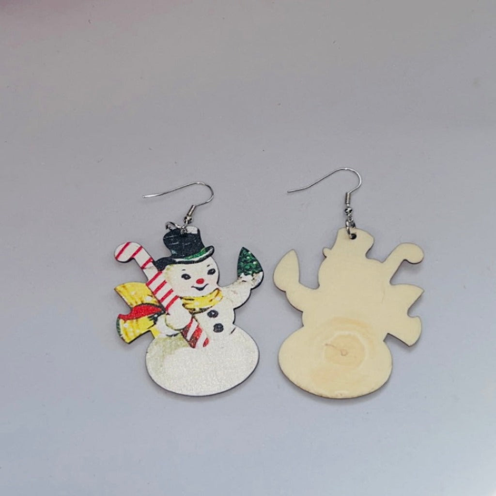 Snowman Earrings