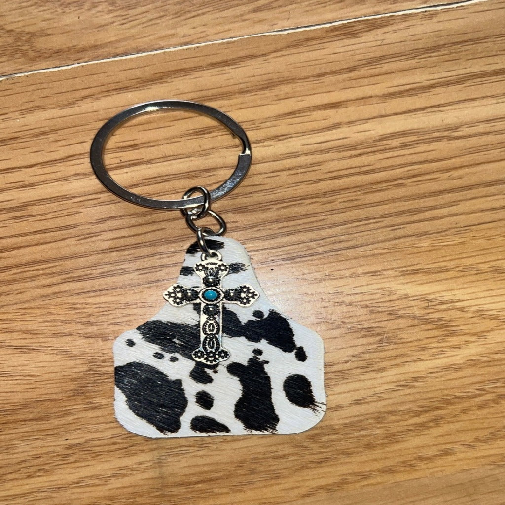 Western Cross Keychain
