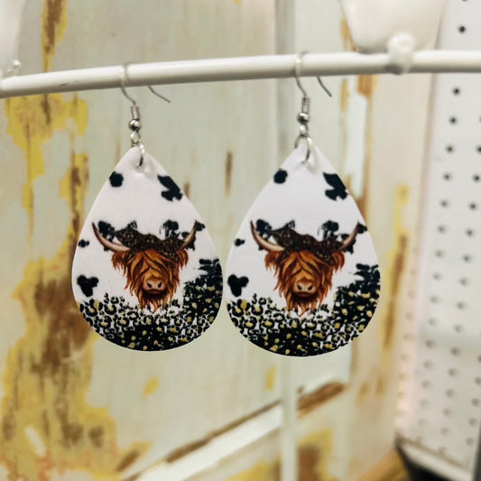 Jackie The Cow Earrings