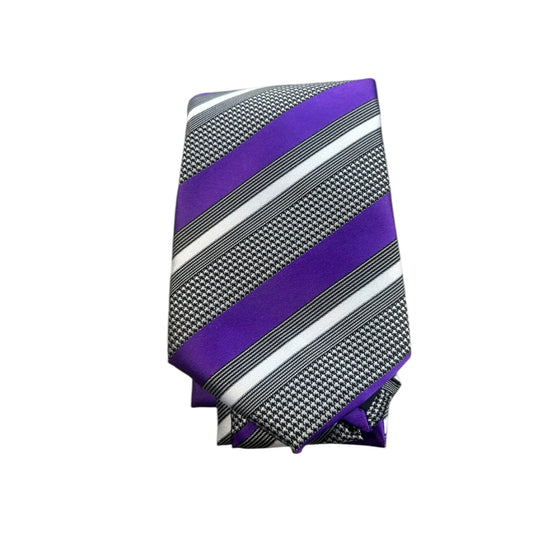 Purple Striped Tie Set