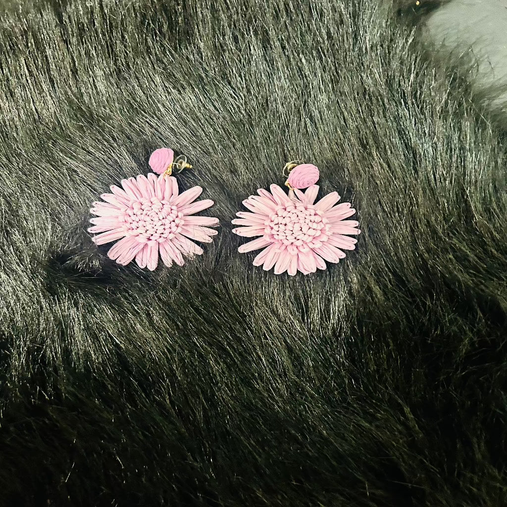 Lavender Flower Earrings