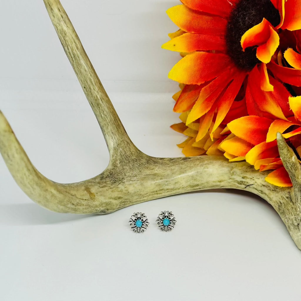 Snowflake Stud Earrings