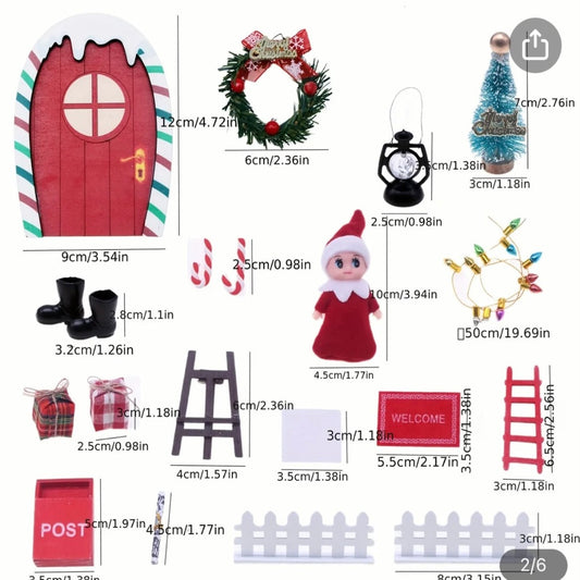 Red and Green Door Elf Prop