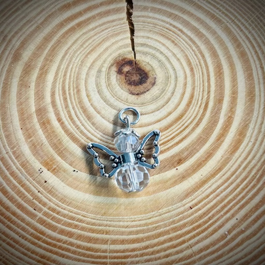 Crystal Angel Charm