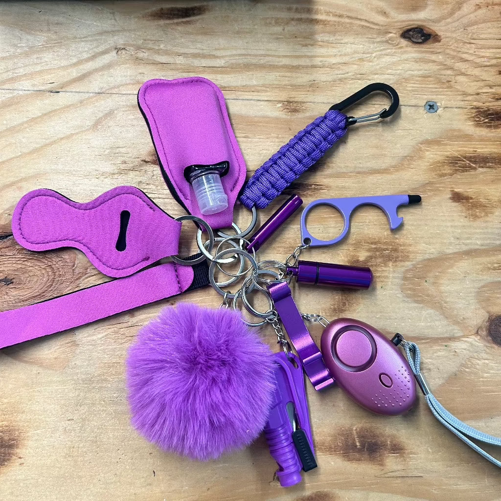 11 Piece Self Defense Keychain Kit
