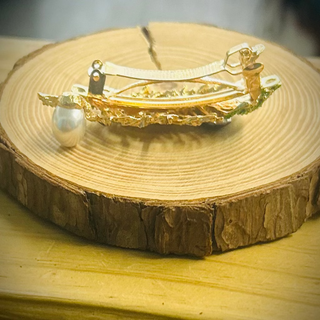 Vintage Feather Hair Clip