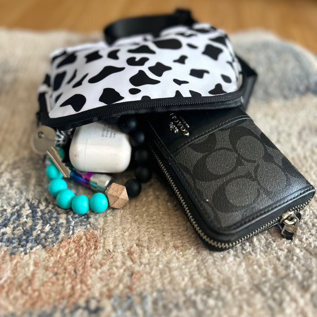 Cow Print Bum Bag