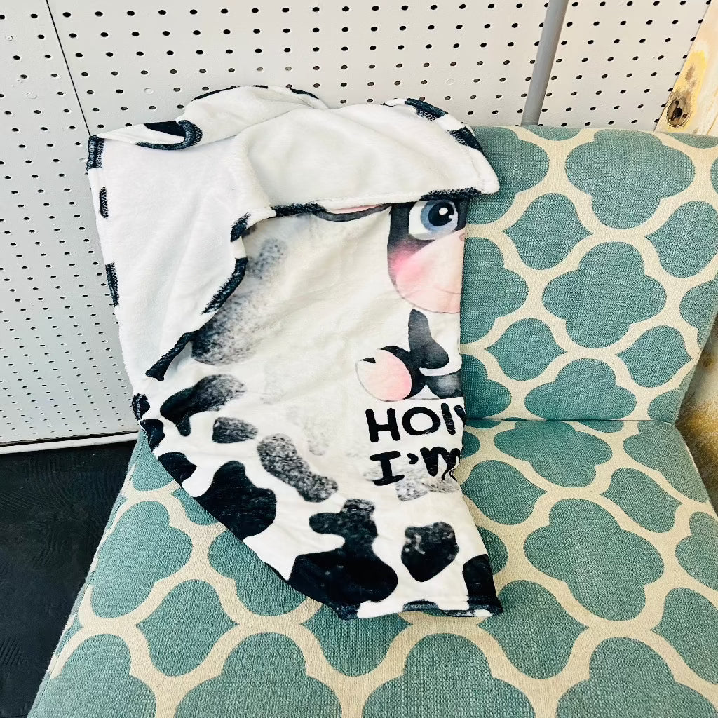 I’m Cute Cow Blanket