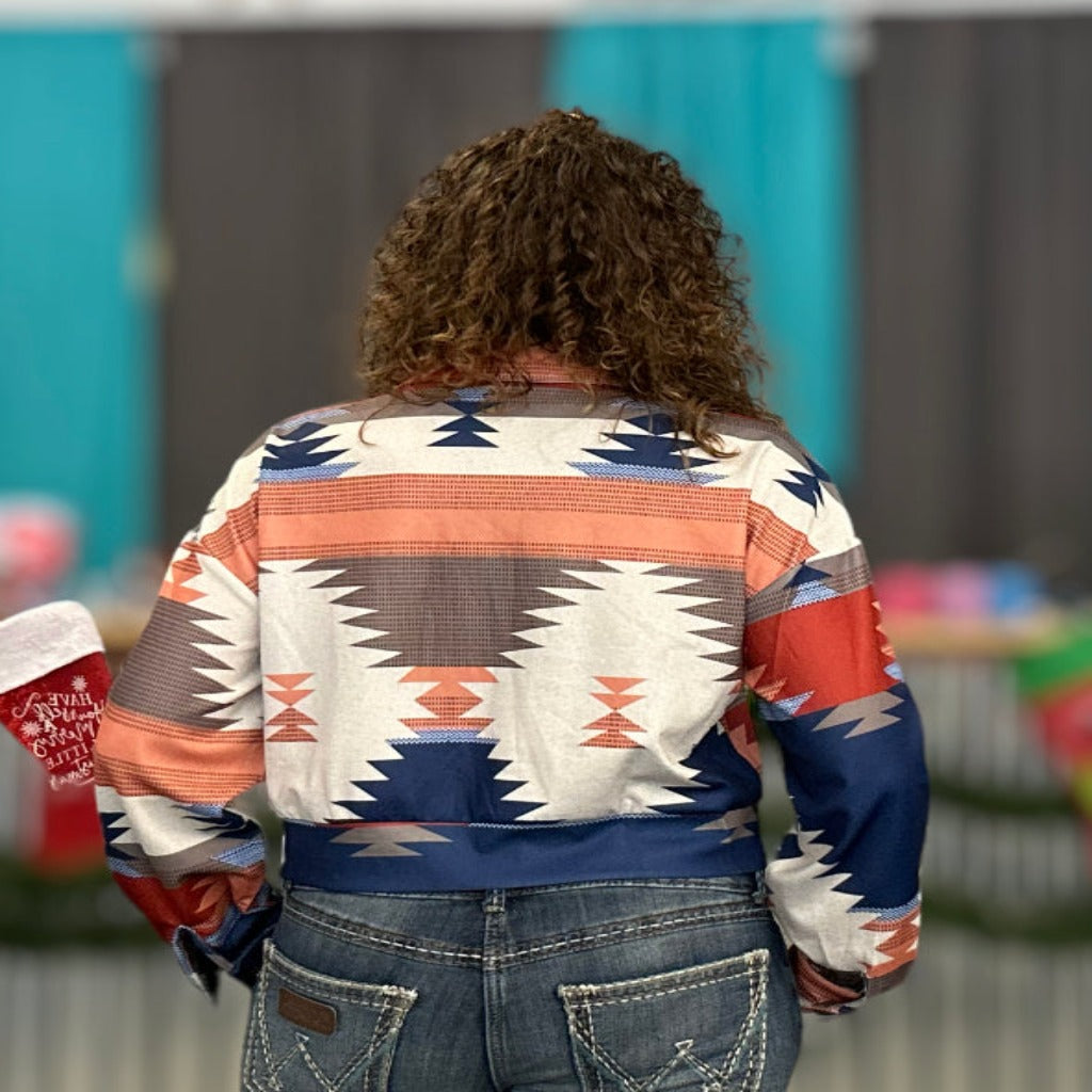 Front Jacket Aztec Print