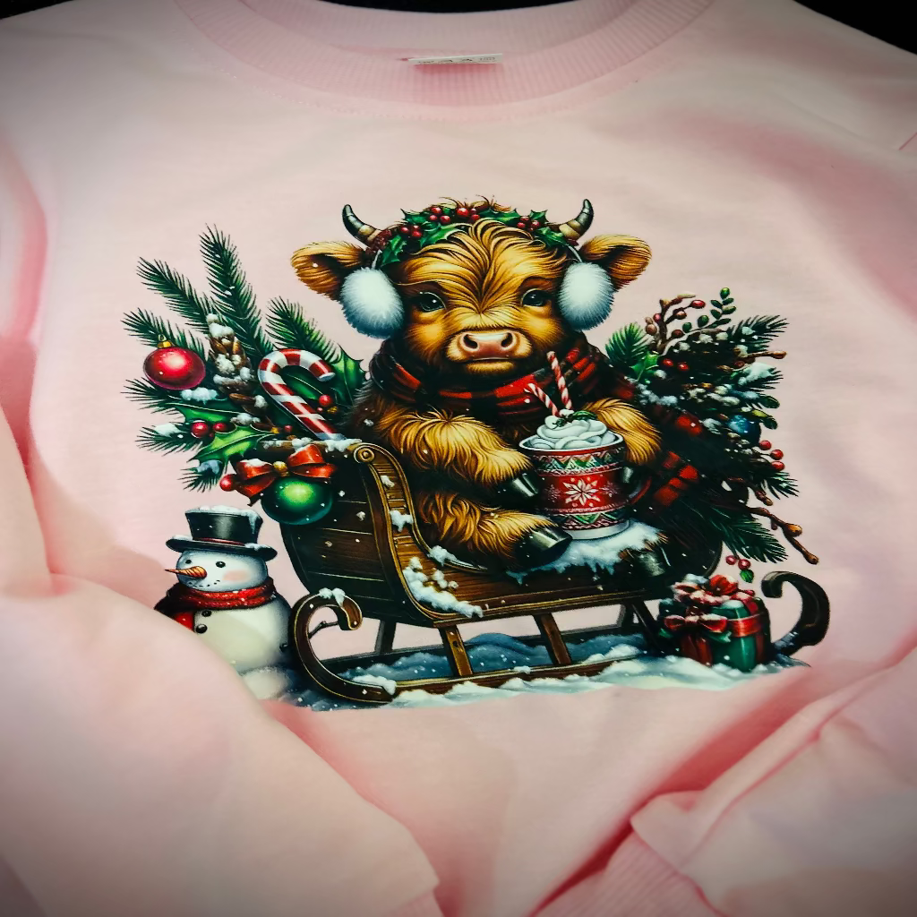 Highland Cow Christmas Shirt