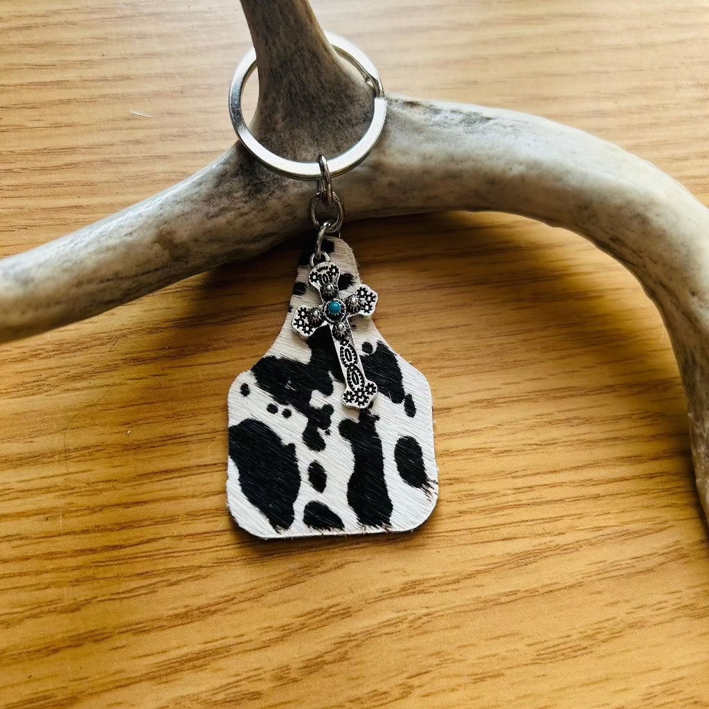 Western Cross Keychain