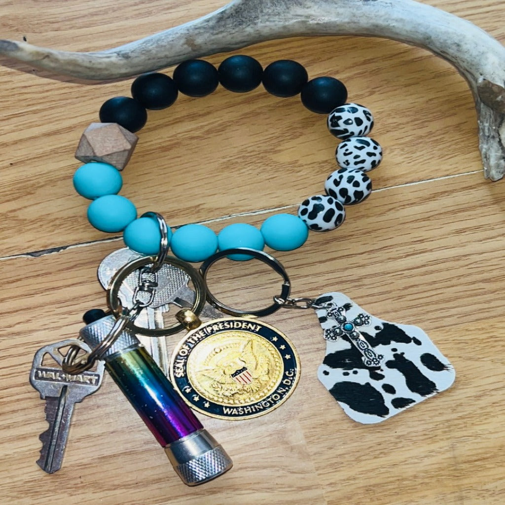 Western Cross Keychain