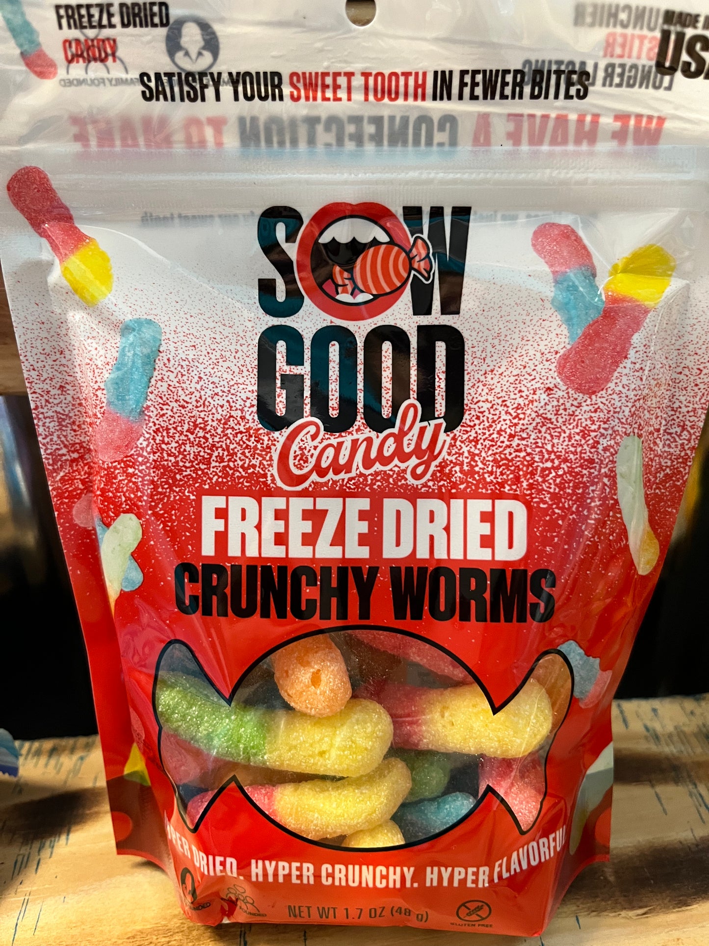 Crunchy Worms Freeze Dried