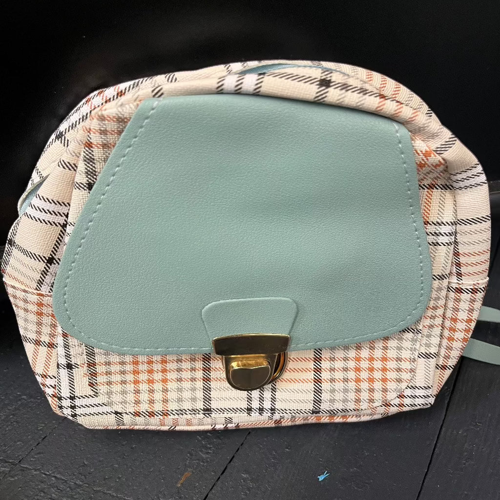 Plaid backpack