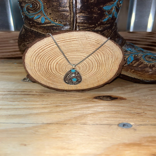 Vintage Feather Necklace