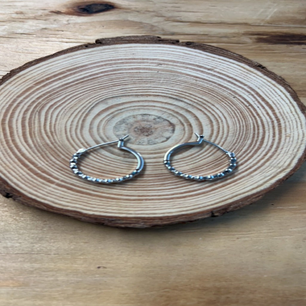 Full Moon Hoop Earrings