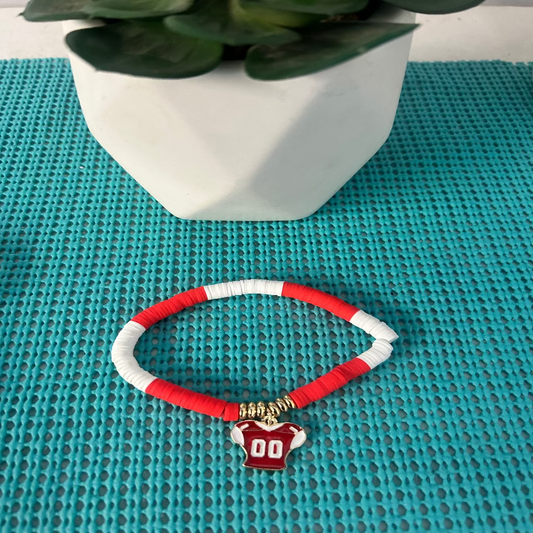 Red Game Day Bracelets