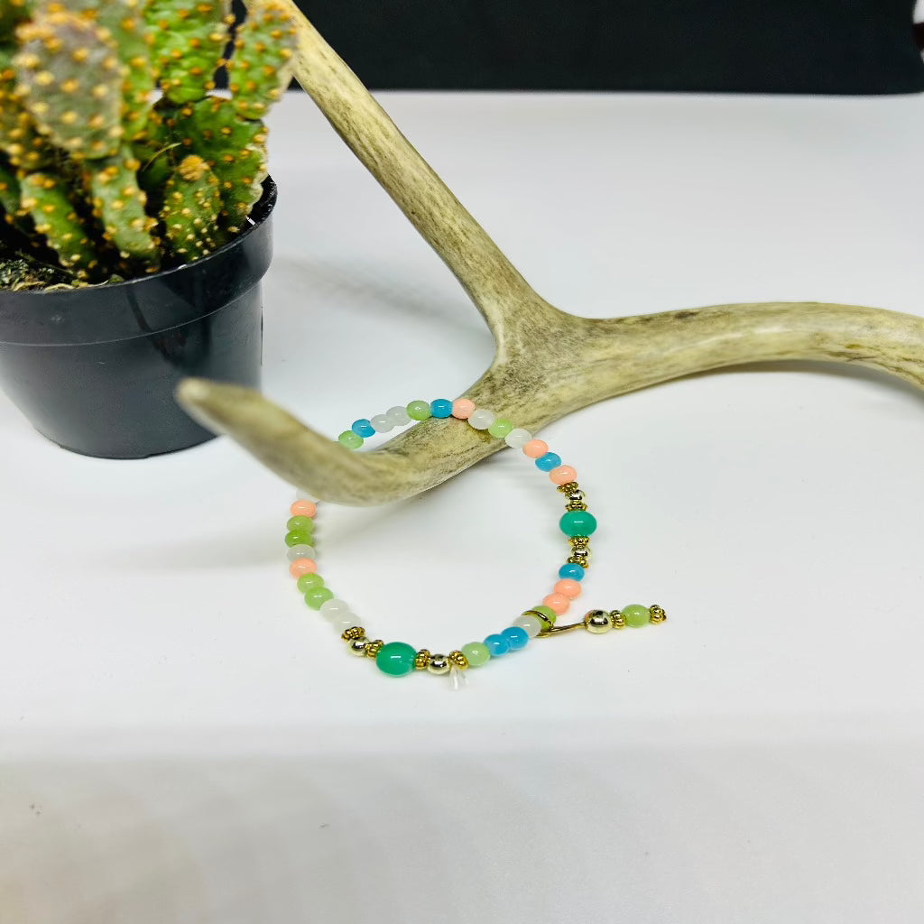 Coral Seed Bracelet