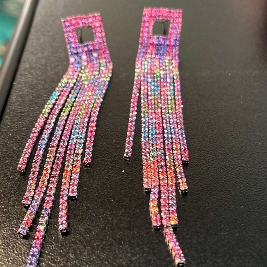 Michelle Rhinestone Earrings