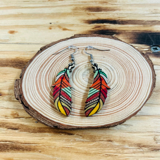 Wayne Feather Earrings