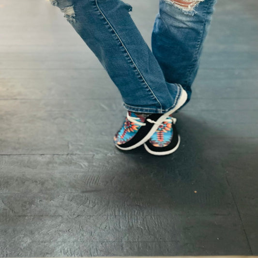 Crystal Aztec Print Shoes