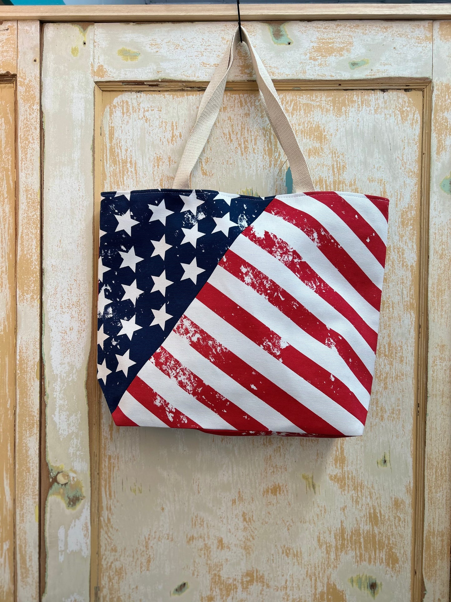 American Flag Tote Bag
