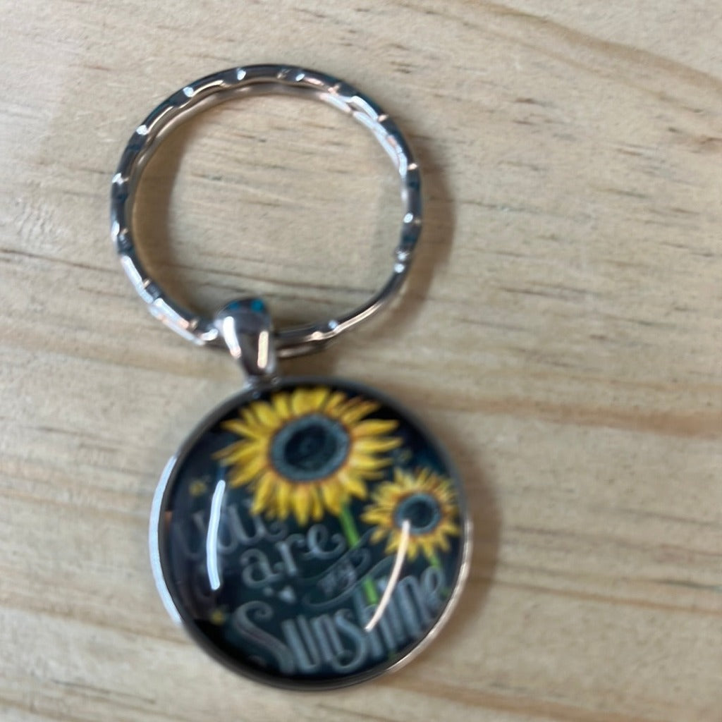 Sunflower keychain