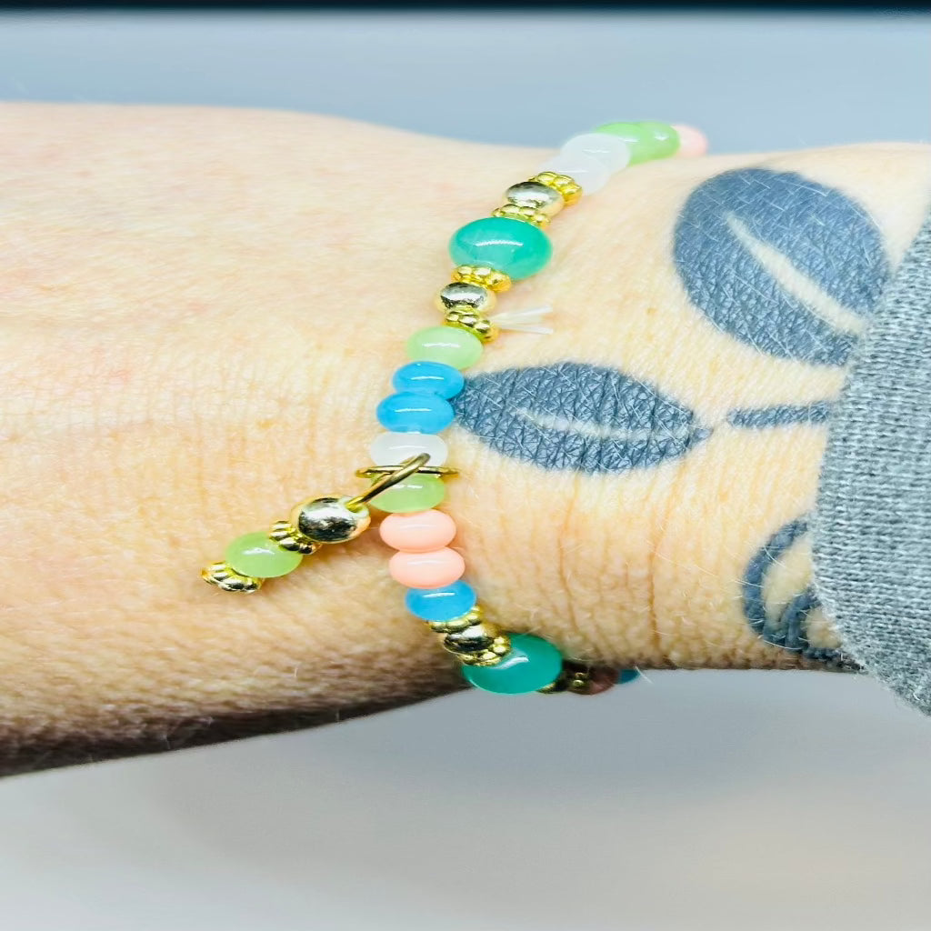 Coral Seed Bracelet