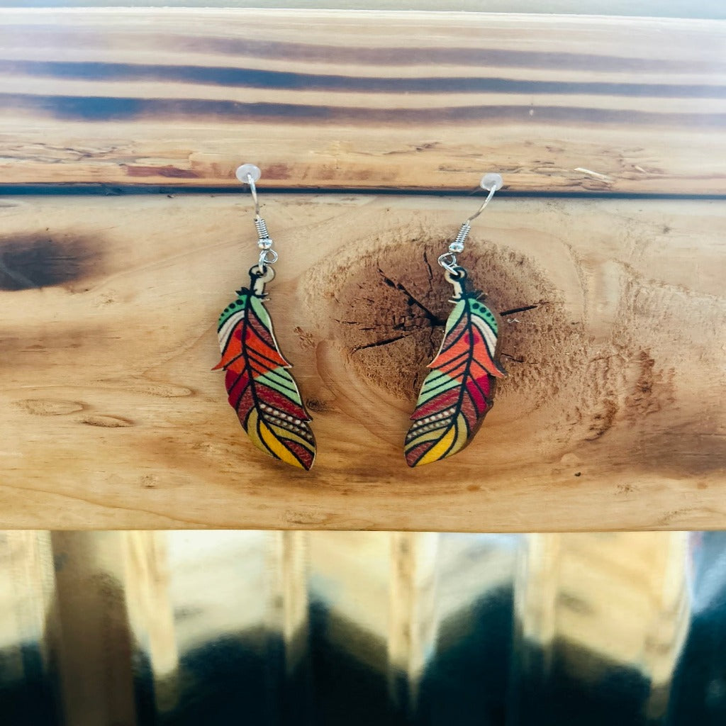 Wayne Feather Earrings