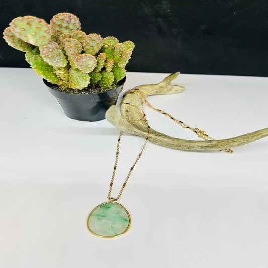 Allison Green Stone Pendant Necklace