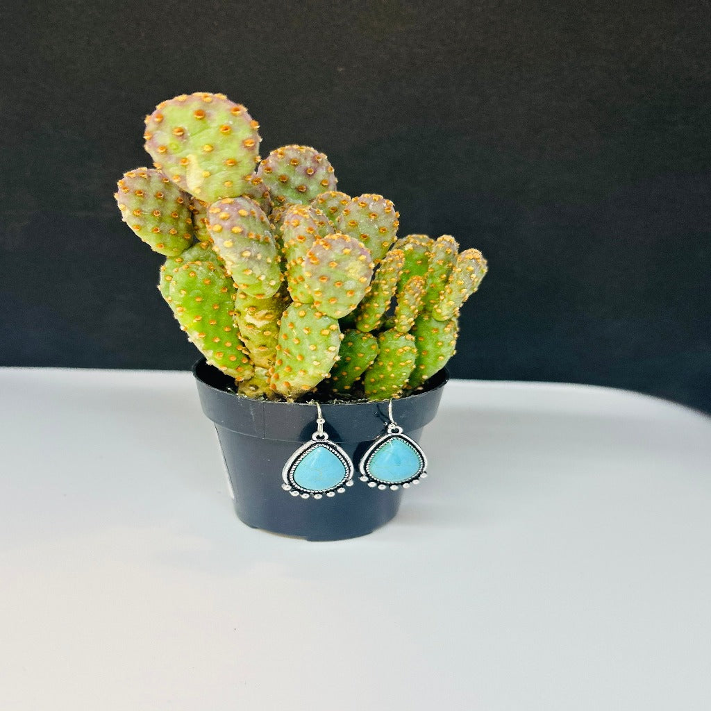 Blaze Turquoise Squash Blossom Necklace