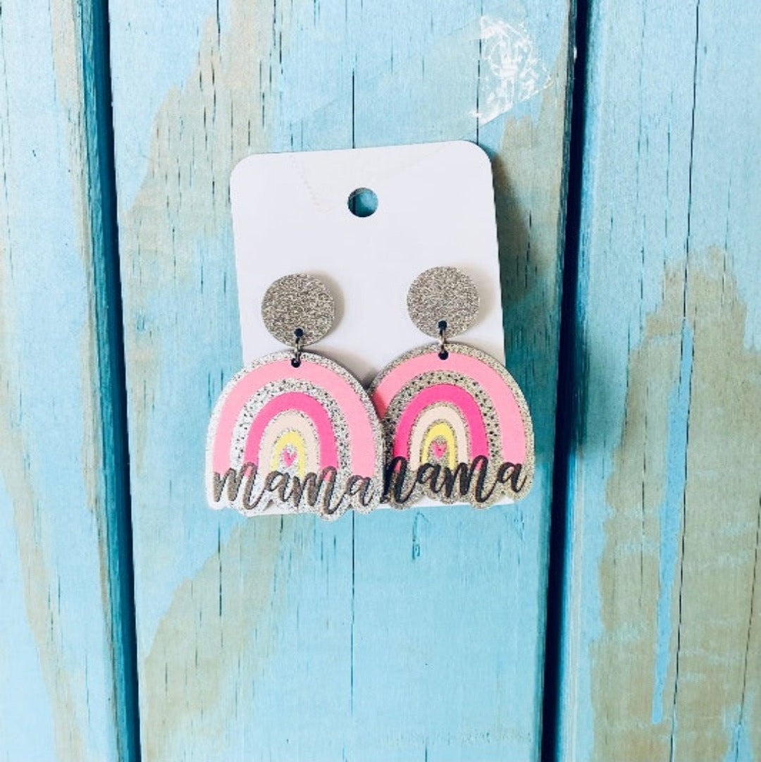 Silver Mama Boho Earrings