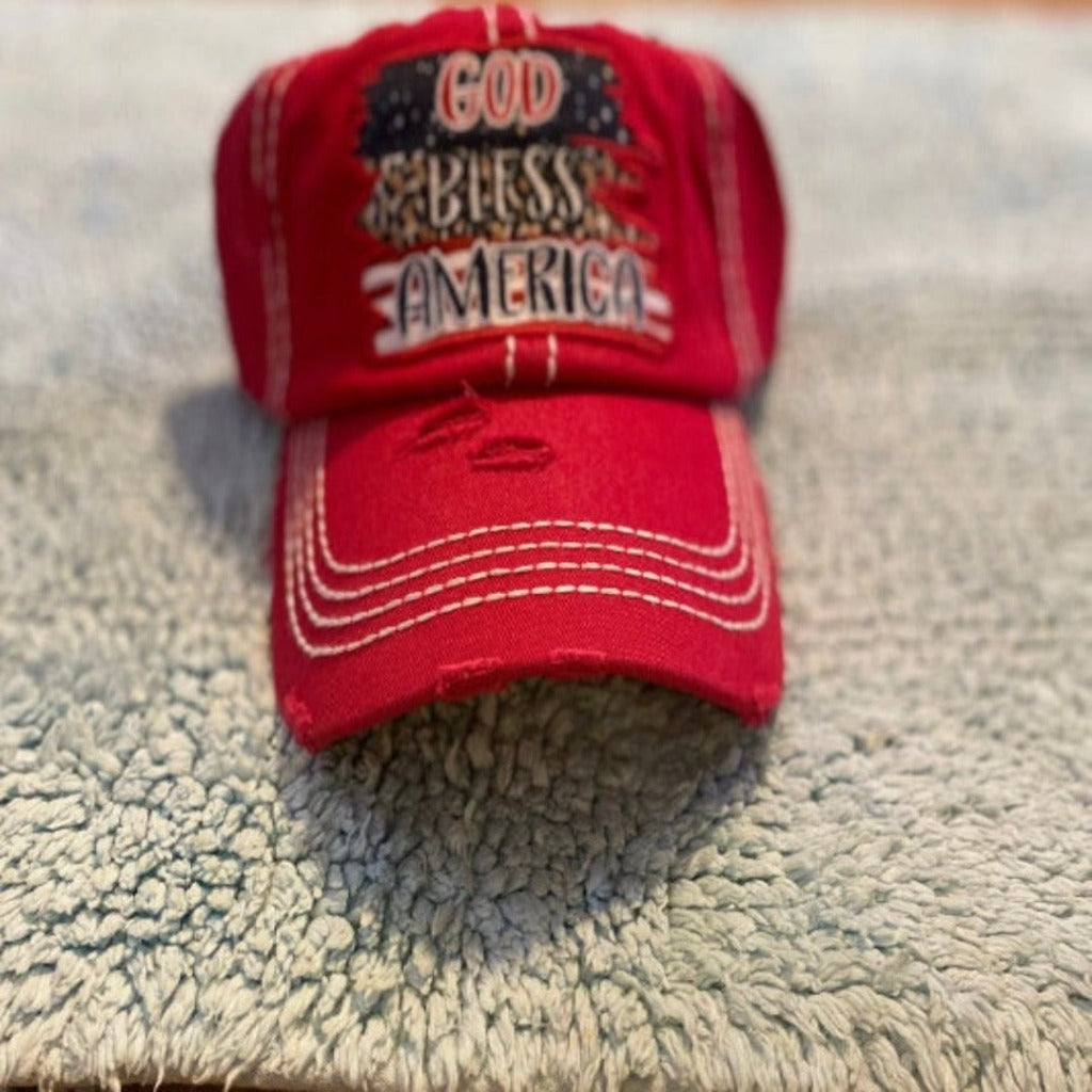 God Bless America Baseball Cap