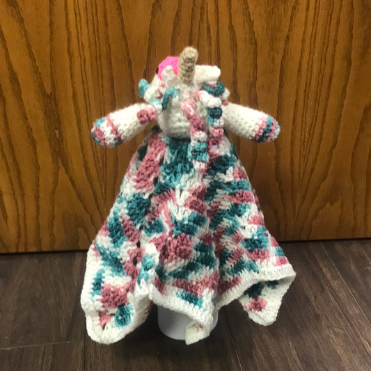 Unicorn baby security blanket
