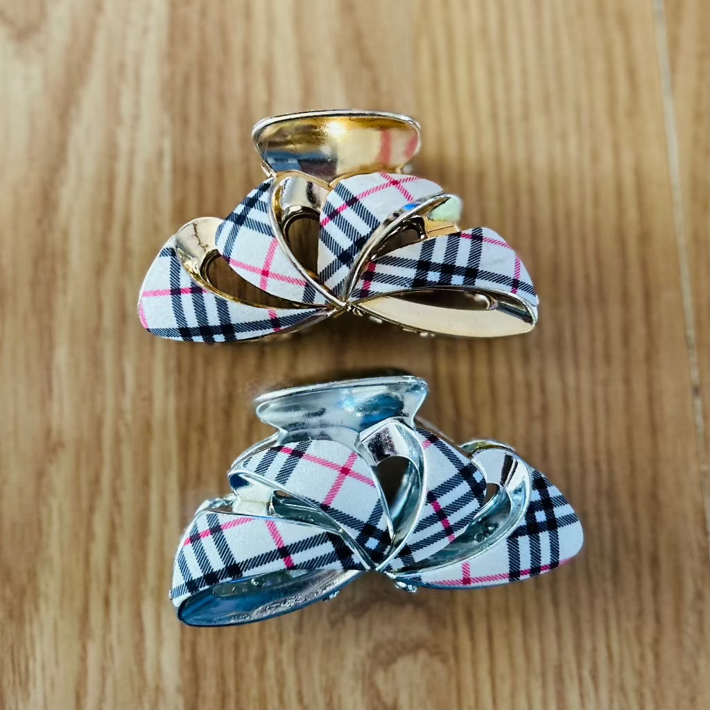 Plaid Hair Claw