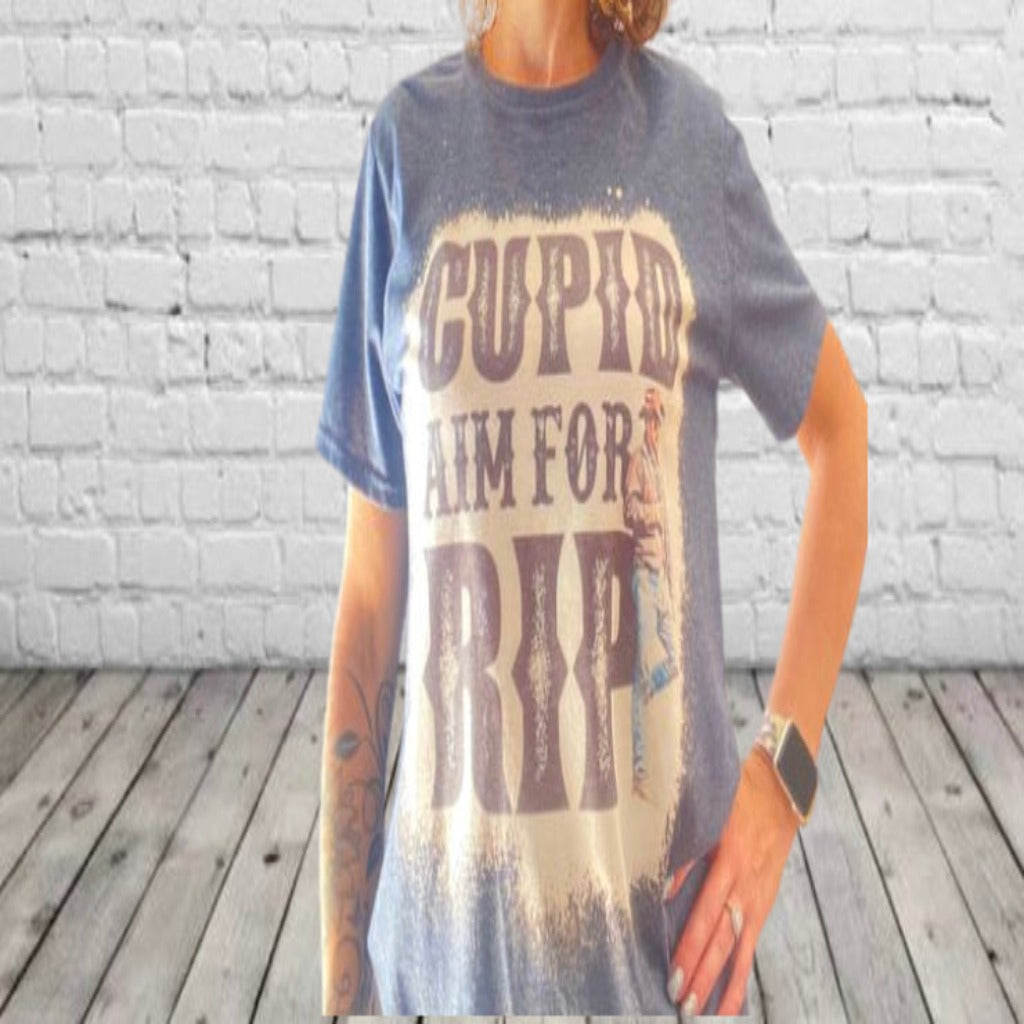 Cupid Aim For RIP Graphic Tee